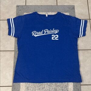 Blue Brad Paisley Women's Short Sleeve Tee